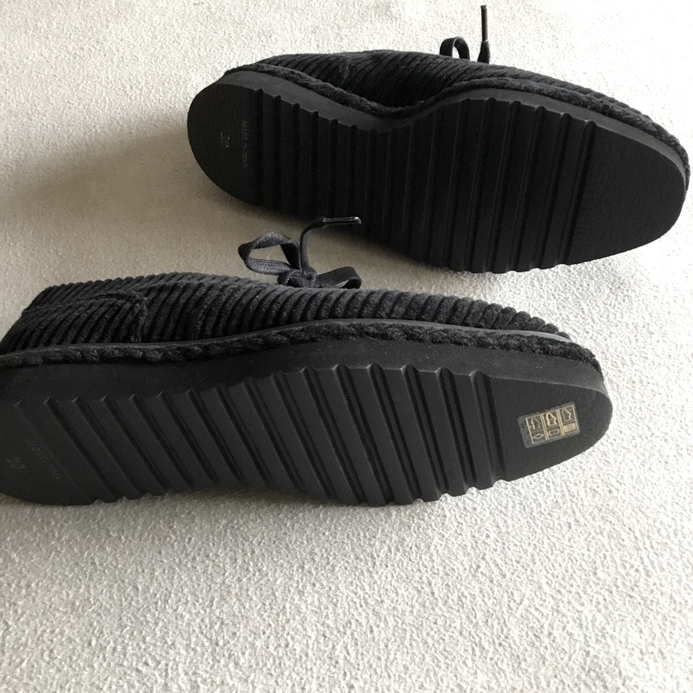 Castaner Black Corduroy Platform Sneakers, Size 7, 38 EUR - Picture 4 of 7